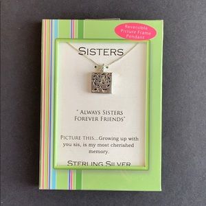 Sterling Silver Sister Pendant + Chain- Unopened